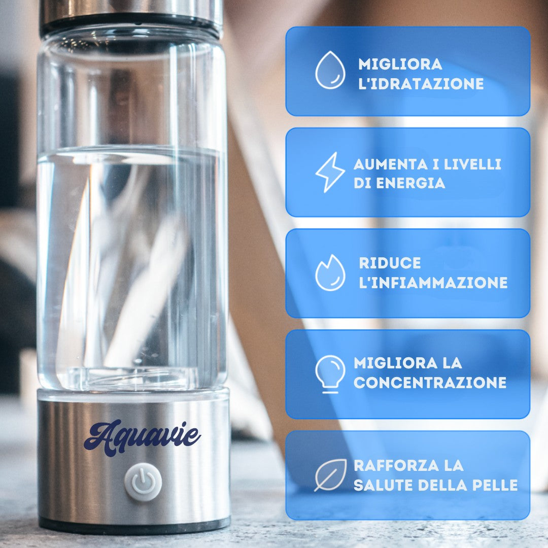 HydroFlow™ - Bottiglia d'Acqua all'Idrogeno